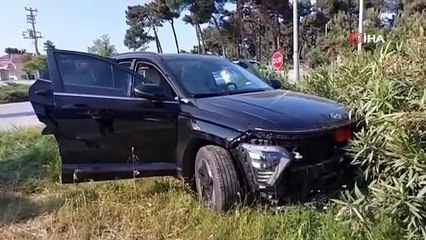 Kavşakta korkutan çarpışma