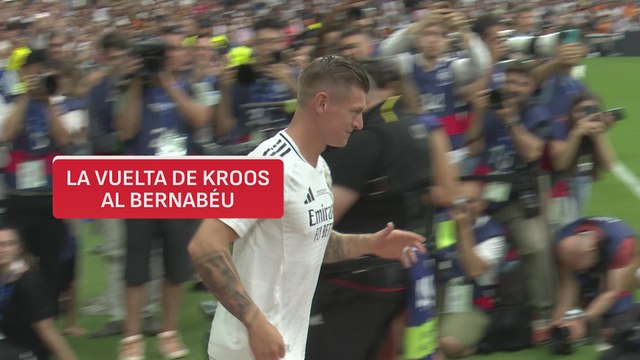 Así fue la vuelta de Toni Kroos al Bernabéu