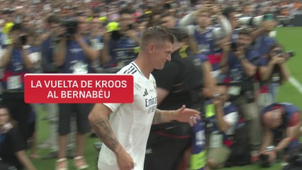 Así fue la vuelta de Toni Kroos al Bernabéu