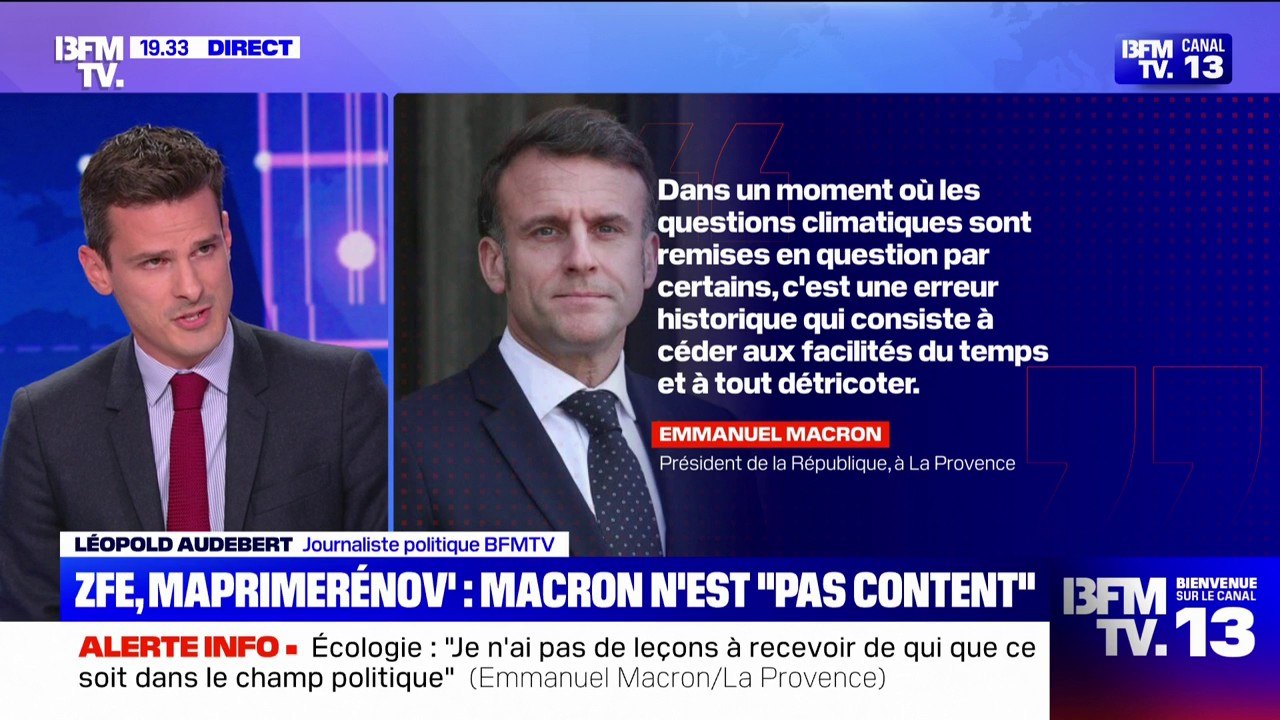 Suppression des ZFE, suspension de MaPrimeRénov'... Le coup de colère d'Emmanuel Macron dans les colonnes de la presse régionale