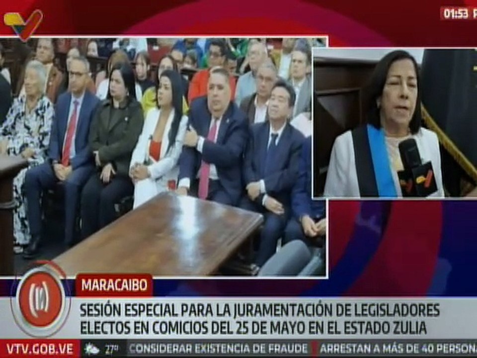 En sesión especial fueron juramentados legisladores del estado Zulia electos el pasado 25-M