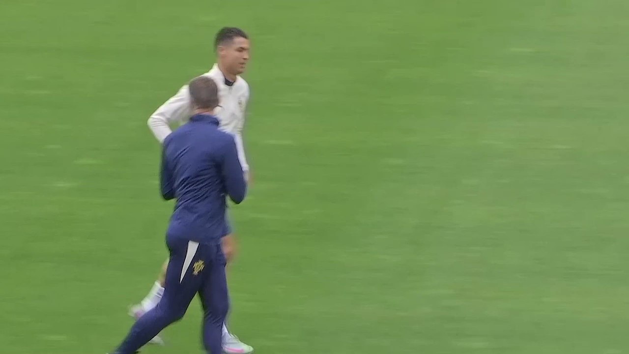 Entrenamiento completo de portugal previo a la final de la nations league