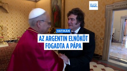 Az argentin elnököt fogadta a pápa