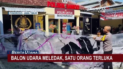 Balon Udara Raksasa Jatuh di Rumah Warga Ponorogo Jawa Timur