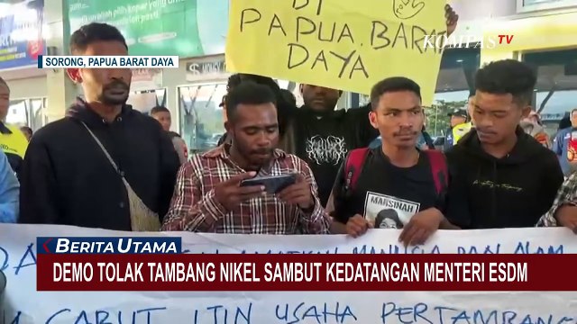 Kedatangan Menteri ESDM Bahlil Lahadalia di Papua Disambut Aksi Tolak Tambang Nikel Raja Ampat