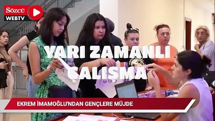 Ekrem İmamoğlu'ndan gençlere müjde