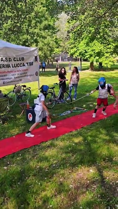 Lucca - Il vice sindaco Fabio Barsanti alla Festa dello Sport 2025 nel Parco dell'infinito (07.06.25)
