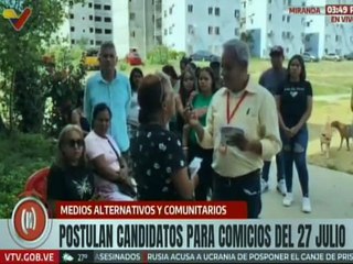 Miranda | Comunidades del mcpio. Tomás Lander se suman a este proceso de postulaciones de candidatos