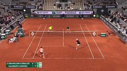 El espectacular punto de Zeballos en la final de Roland Garros