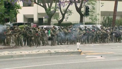 Second Day of Chaos: Los Angeles Protesters Face Off with Police and ICE