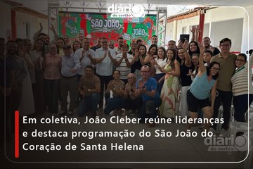 Em coletiva, João Cleber reúne lideranças e destaca programação do São João do Coração de Santa Helena