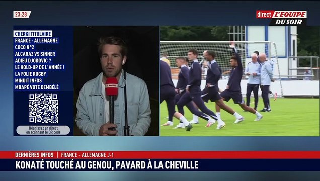 L'équipe de France en 4-2-3-1 avec Cherki en 10 face à l'Allemagne ? - Foot - Ligue des nations - Bleus