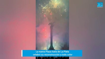 La nueva Plaza Italia de La Plata celebró su reconstrucción a todo color