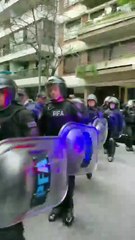 Así llegaba el operativo policial para detener a Grabois