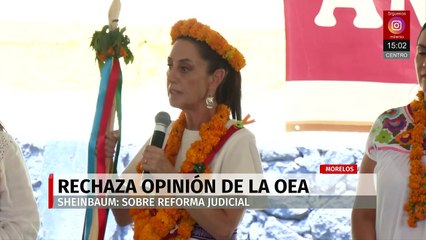 "No está dentro de sus funciones": Sheinbaum responde sobre recomendación de OEA