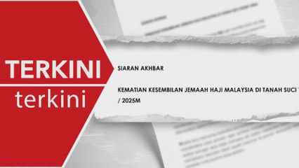 [TERKINI] Seorang lagi jemaah haji Malaysia meninggal dunia di Tanah Suci