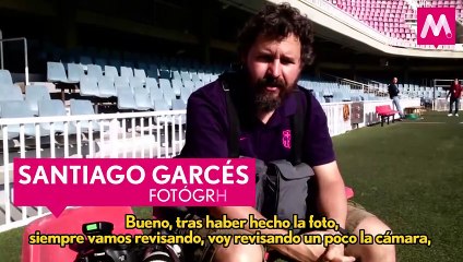 Santiago Garcés anota un gol con fotografía de Messi