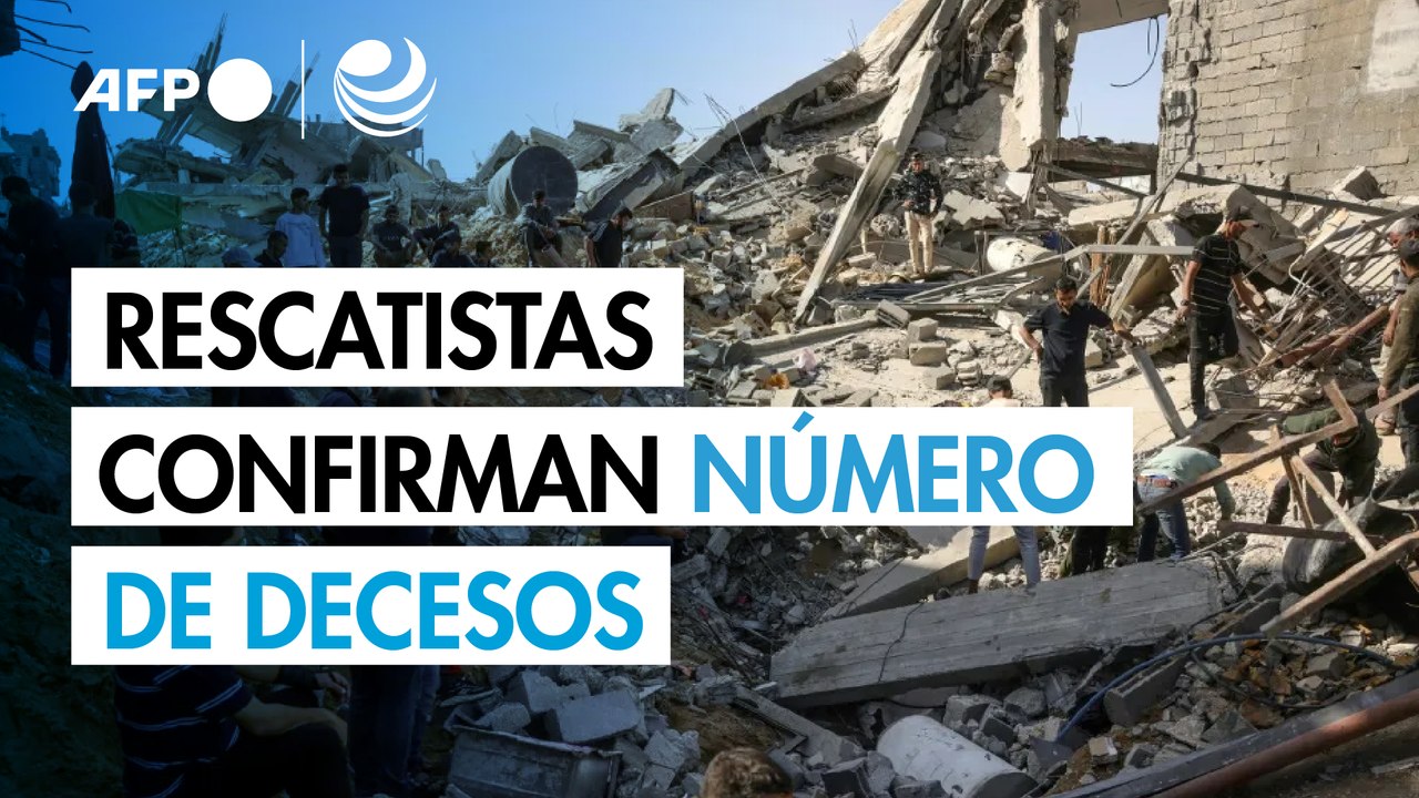 Rescatistas de Gaza reportan al menos 36 muertos en ataques israelíes