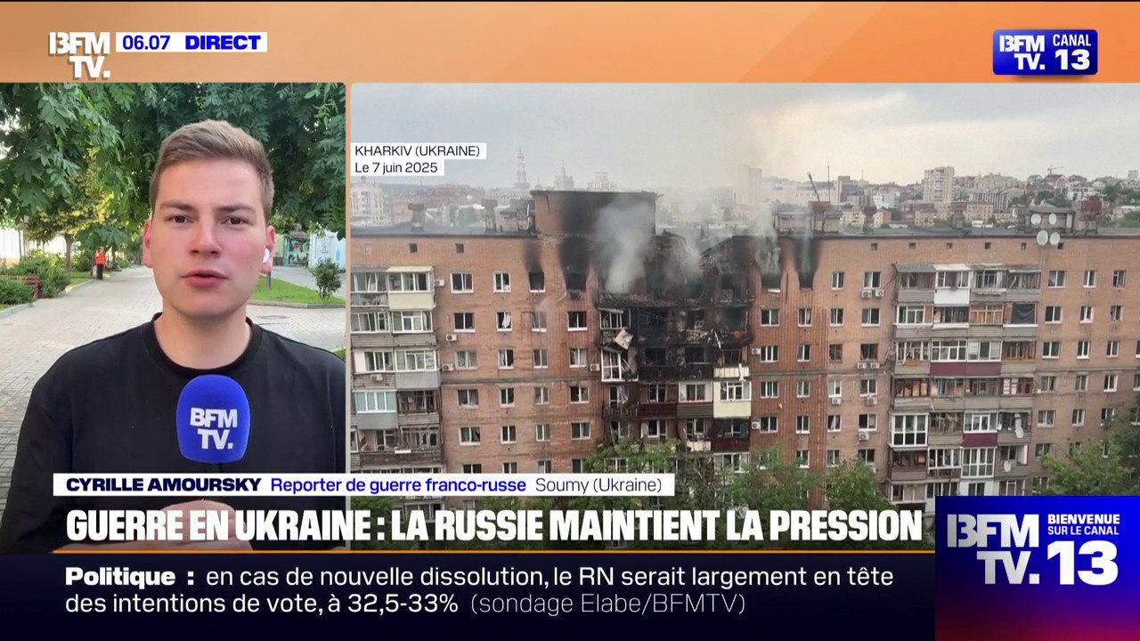 Guerre en Ukraine: après l'attaque massive de drones et de missiles russes sur Kharkiv dans la nuit de vendredi à samedi, Moscou maintient la pression