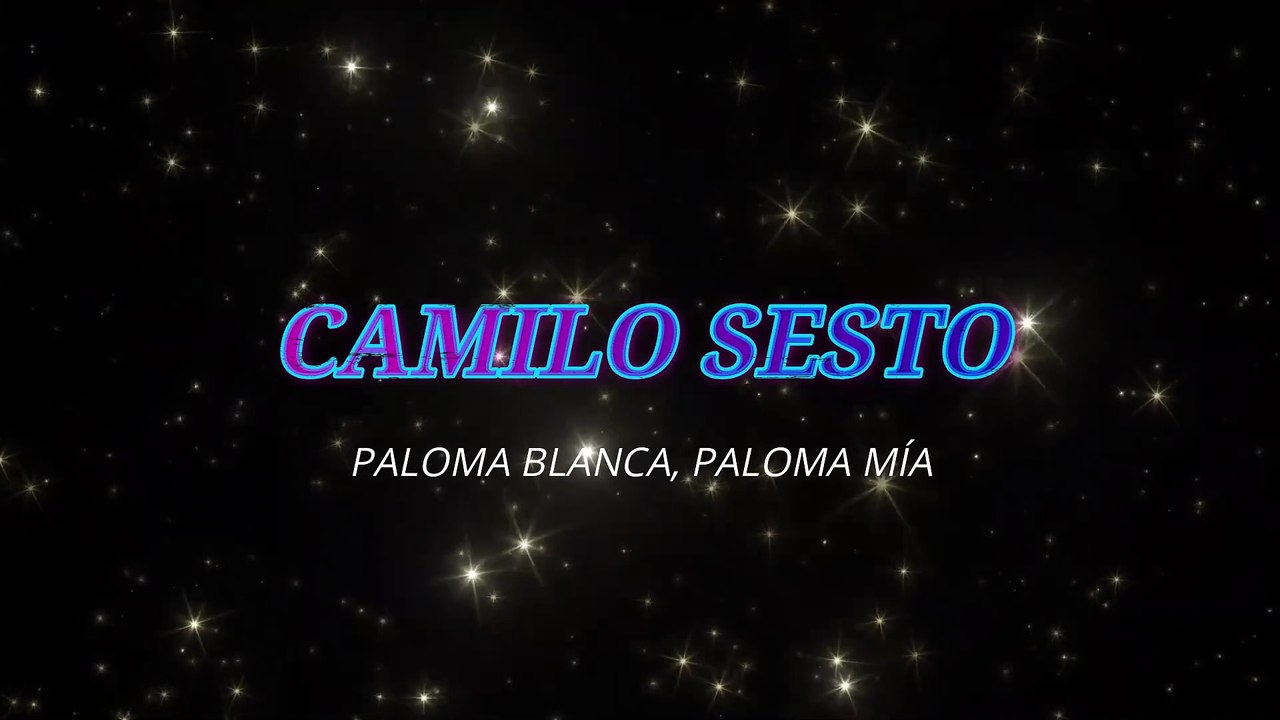 Camilo Sesto - Paloma blanca paloma mía (KARAOKE)
