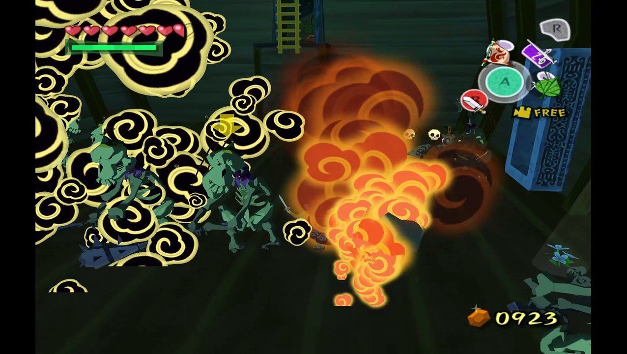 Wind Waker. Going to unused rooms from someones hacked unused stages & other stuff