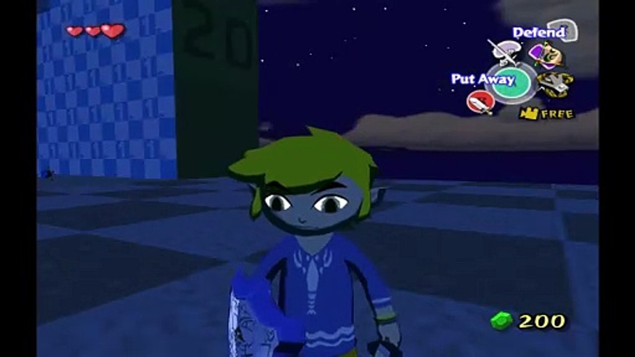 Wind Waker. Link's pupils changed by me with blue color too like 2 beta images test P6. (Less colors)