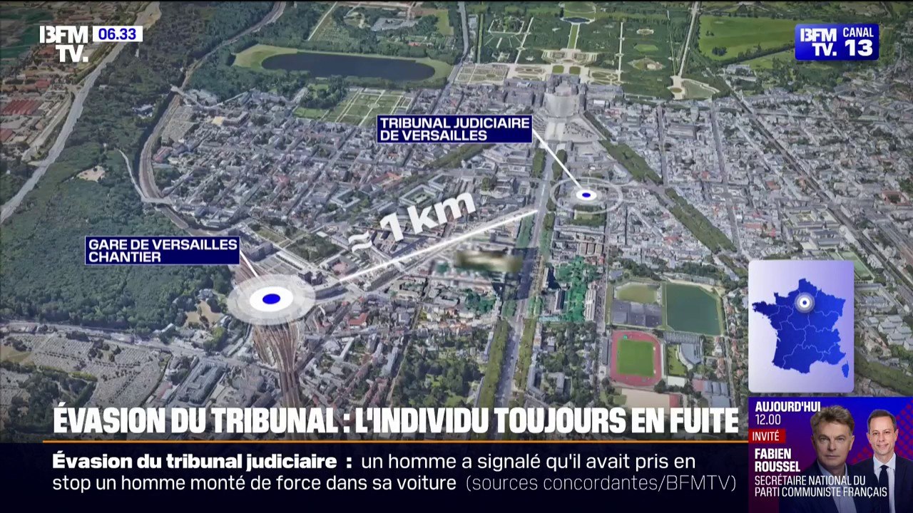 Ce que l'on sait sur l'évasion d'un homme de 18 ans du tribunal de Versailles avant son jugement