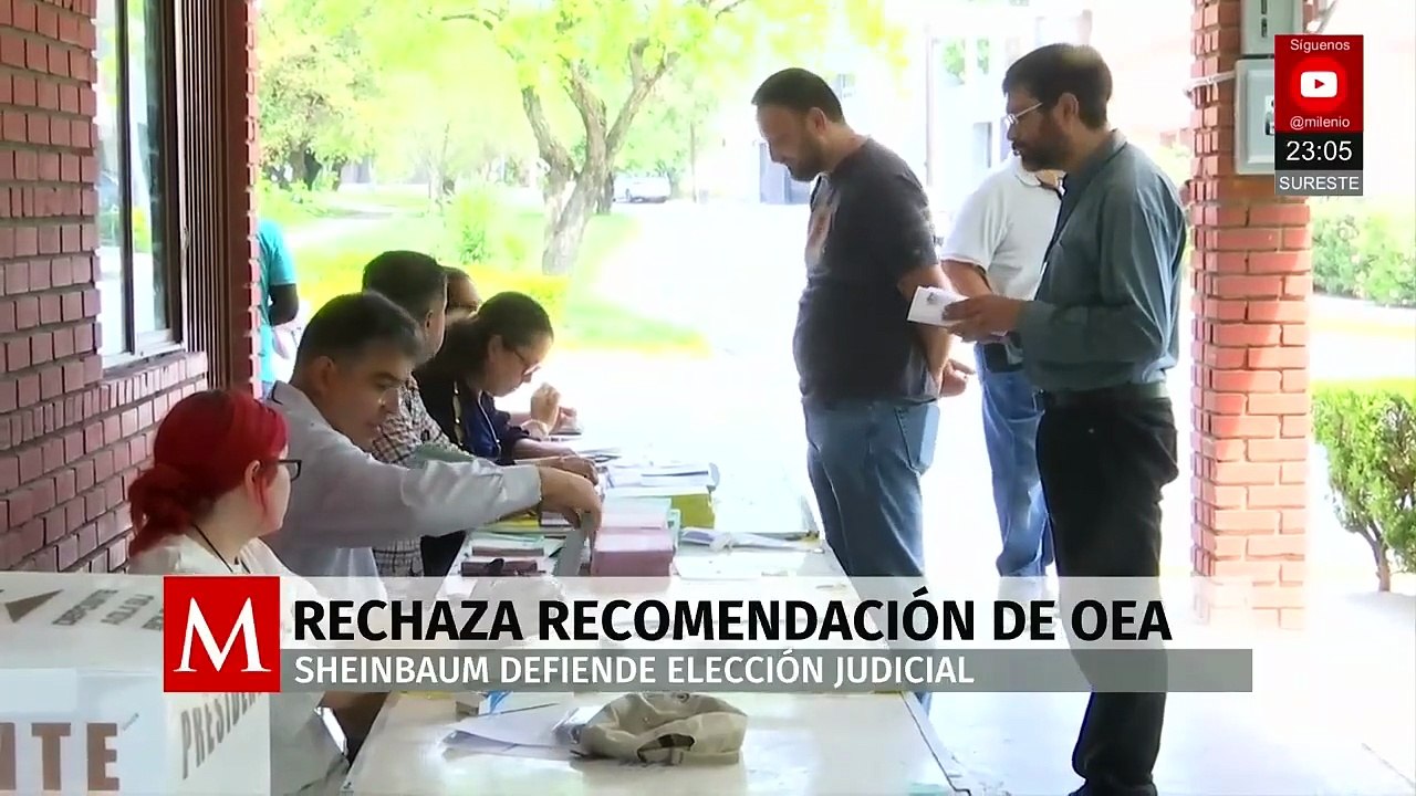 Claudia Sheinbaum desacredita opinión de la OEA sobre el proceso judicial mexicano