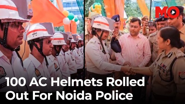 100 AC helmets rolled out for Noida police