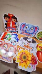 SDS Cute Fruit, Birds & Animal Shape Colouring Books Set | Perfect Gift for Kids!