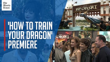 The cast of 'How To Train Your Dragon' walk the blue carpet in Hollywood premiere