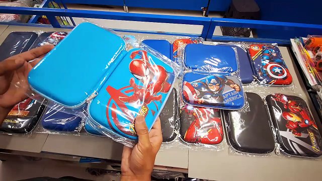 Premium Eva 3D Cover Large Capacity mario, captain america, ironman, spiderman Pencil Case Compartments, School Pouch Stylish Pen Holder