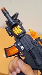 Plastic Pretend Play Toy Gun for Kids, Vibrating Gun Toy