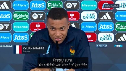 Mbappe clashes with reporter on Real Madrid's 'trophyless' season
