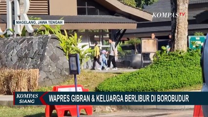 Wapres Gibran dan Keluarga Terlihat Menikmati Liburan di Candi Borobudur