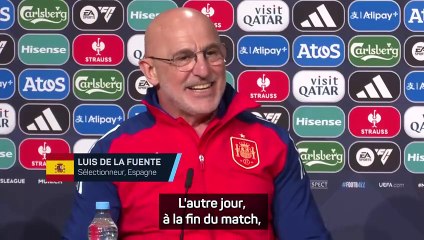 De la Fuente : "Contre la France, c'était un hommage au football"