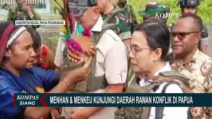 Menhan Sjafrie dan Menkeu Sri Mulyani ke Nduga, Bersinergi Wujudkan Keamanan di Papua Pegunungan