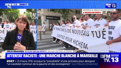Hommage à Hichem: une marche blanche réunie plus d'une centaine de personnes à Marseille