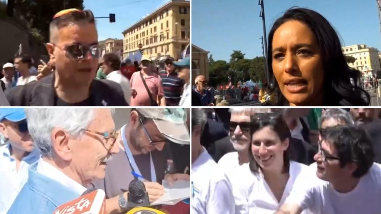Manifestazione per Gaza a Roma, da Bonelli che si commuove a D'Alema che l'aveva scritto Il video-racconto
