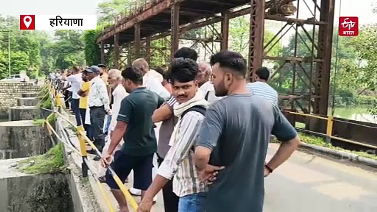 यमुनानगर में ब्रिज की रेलिंग तोड़ यमुना नहर में समाई स्कॉर्पियो, पहले हवा में झूली, फिर छपाक से गिरी
