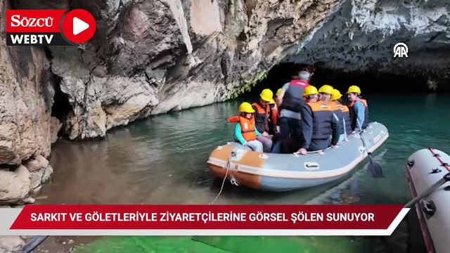 Altınbeşik Mağarası sarkıt ve göletleriyle ziyaretçilerine görsel şölen sunuyor