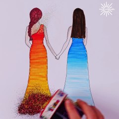 Marker Magic: Creating Ombre Dresses 🖍️👗