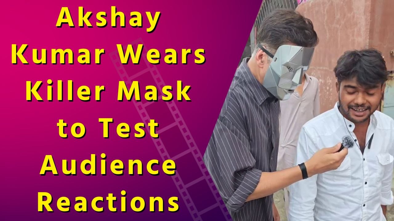 Akshay Kumar turns reporter in a ‘killer mask’ to experience ‘Housefull 5’ audience reactions firsthand