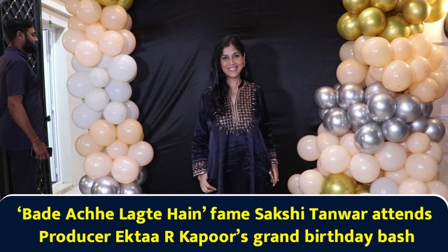 ‘Bade Achhe Lagte Hain’ fame Sakshi Tanwar attends Producer Ektaa R Kapoor’s grand birthday bash
