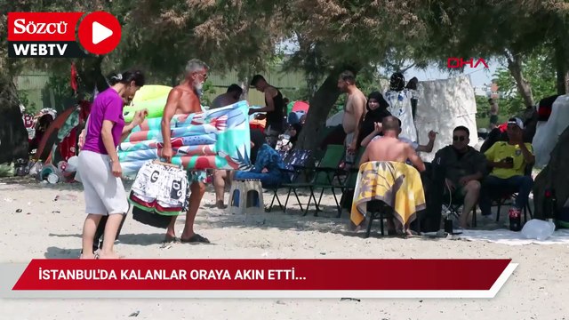 İstanbul'da kalanlar oraya akın etti...