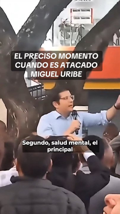 MIGUEL URIBE, recibió un atentado en medio de un acto político callejero