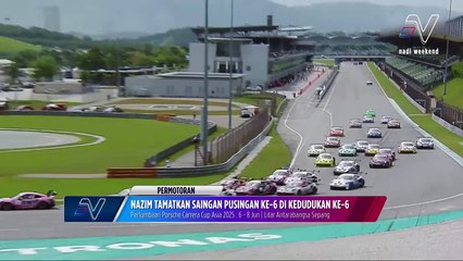 Nazim tamatkan saingan pusingan ke-6 di tempat ke-6 di Porsche Carrera Cup Asia 2025