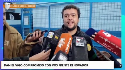 Daniel Vigo, candidato a concejal en Posadas, emitió su voto y llamó a la participación ciudadana
