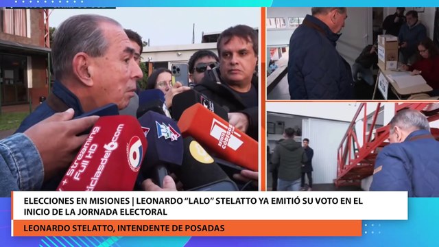 Elecciones en Misiones Leonardo Lalo Stelatto ya emitió su voto en el inicio de la jornada electoral