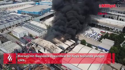 Kocaeli'de boya fabrikası alev topuna döndü! Ekipler sevk edildi